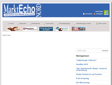 Tablet Screenshot of markt-echo-nord.de